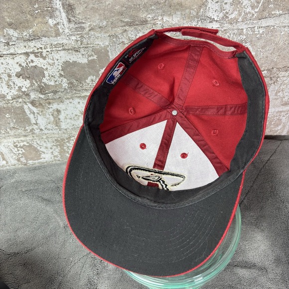 Arizona Diamondbacks Hat Cap Strap Back Red Black MLB Baseball Youth - Picture 8 of 10